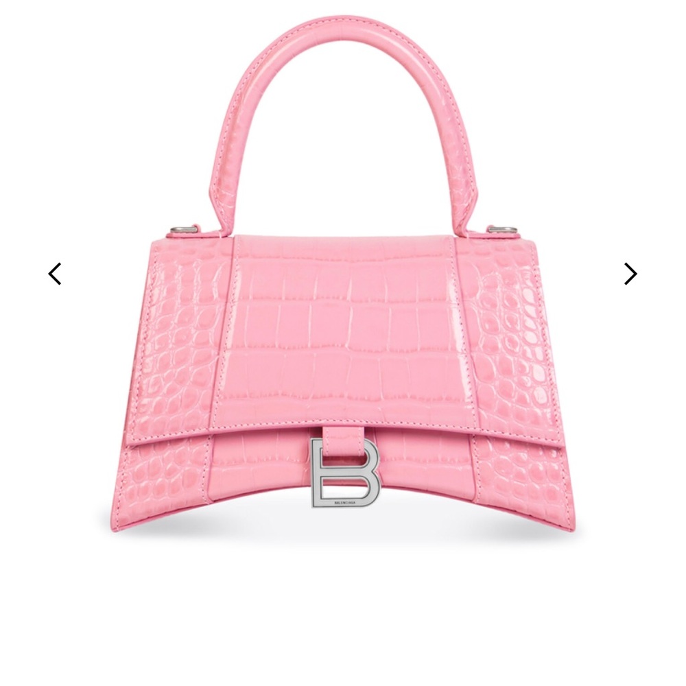 Balenciaga Small croc embossed Hourglass